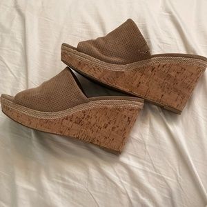 Cork Heels (Small Slit Shown in Picture)